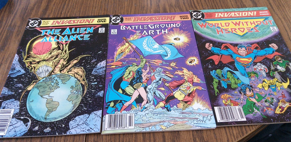 Invasion #1-3 1988 DC Comics